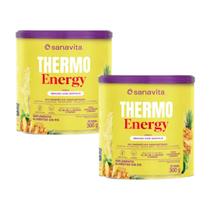 Kit 2x - Thermo Energy 300g - Sanavita Sabor:Abacaxi e Hortelã Kit 2x - Thermo Energy 300g - Sanavita Sabor:Abacaxi e Hortelã