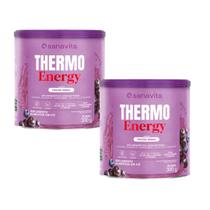 Kit 2x - Thermo Energy 300g - Sanavita Sabor:Frutas Roxas Kit 2x - Thermo Energy 300g - Sanavita Sabor:Frutas Roxas