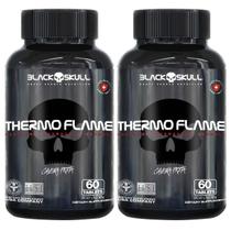 Kit 2X Thermo Flame Hardcore Termogênico - 60 Tablets - Black Skull Kit 2X Thermo Flame Hardcore Termogênico - 60 Tablets - Black Skull