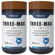 Kit 2x Three Mag Blend de Magnésio 90 Cápsulas Kit 2x Three Mag Blend de Magnésio 90 Cápsulas