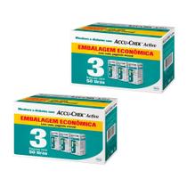 Kit 2x Tiras Reagentes Accuchek Guide Cx. C/ 150 Unidades - Roche Kit 2x Tiras Reagentes Accuchek Guide Cx. C/ 150 Unidades - Roche