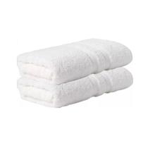 Kit 2x Toalha Lavabo 100% Algodão Egípcio Branco Buddemeyer