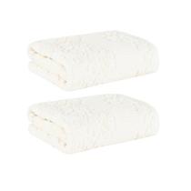 Kit 2x Toalha Lavabo Lollipop 100% Algodão Bege Buddemeyer