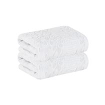 Kit 2x Toalha Lavabo Lollipop 100% Algodão Cinza Buddemeyer