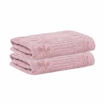 Kit 2x Toalha Lavabo Lollipop Rosa 50x30cm Buddemeyer Kit 2x Toalha Lavabo Lollipop Rosa 50x30cm Buddemeyer