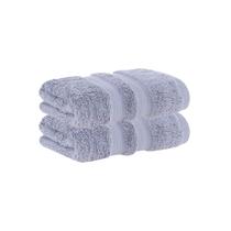Kit 2x Toalha Lavabo Prata 100% Algodão Egípcio Buddemeyer