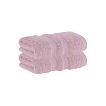 Kit 2x Toalha Lavabo Rosa 100% Algodão Egípcio Buddemeyer