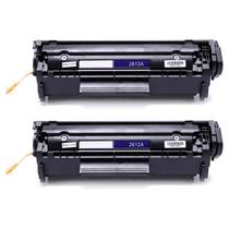 Kit 2x Toner Compatível Q2612A para 1010 1015 1018 1020 1022n 1022nw 3020 3055nf M1005 Preto 2.000