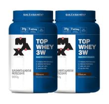 Kit 2x Top Whey 3W Mais Performance 900g Max Titanium