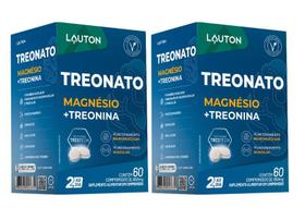 Kit 2x Treonato Magnésio Treonina 60 Comprimidos Lauton Kit 2x Treonato Magnésio Treonina 60 Comprimidos Lauton