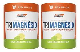 Kit 2x Tri Magnesio 180g Limão Com Hortelã New Millen Kit 2x Tri Magnesio 180g Limão Com Hortelã New Millen