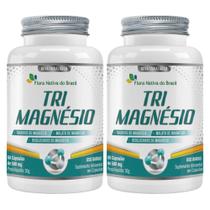 KIT 2X Tri Magnésio Taurato, Malato e Bisglicinato 60 cápsulas - Flora Nativa KIT 2X Tri Magnésio Taurato, Malato e Bisglicinato 60 cápsulas - Flora Nativa