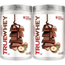 Kit 2X True Whey Protein Hidrolisado e Isolado - 418g Chocolate Com Avelã - True Source Kit 2X True Whey Protein Hidrolisado e Isolado - 418g Chocolate Com Avelã - True Source