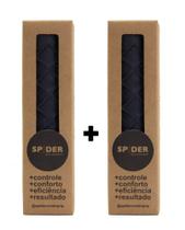 Kit 2x Undergrip Spider Grip De Borracha Beach Tennis Padel Preto