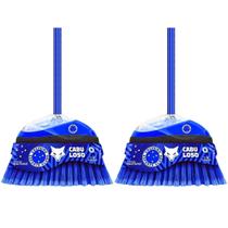 Kit 2x Vassouras Varre Fácil Com Cabo Cruzeiro Condor