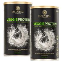 Kit 2x Veggie Protein Neutro - (405g cada) - Essential Nutrition