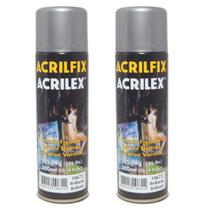 Kit 2x vernizes acrilfix verniz brilhante 300ml acrilex