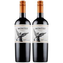 Kit 2x Vinhos Tintos Montes Malbec Reserva 2019 Vina Montes