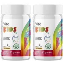 Kit 2X Vita Kids Polivitamínico Infantil 30 Gomas - Natulha