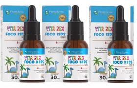 Kit 2x Vita Rex Foco Kids Gotas 30ml - Floral Ervas Kit 2x Vita Rex Foco Kids Gotas 30ml - Floral Ervas