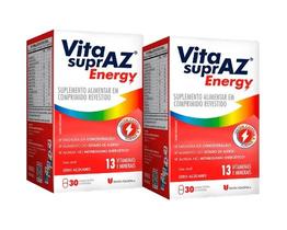 Kit 2x Vita SuprAZ Energy 30 Comp - União Química