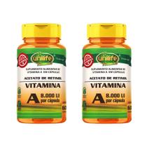 Kit 2x Vitamina A Retinol 60 Cápsulas Unilife