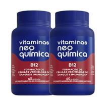 Kit 2x Vitamina B12 60 cpr mastigáveis - NEO QUIMICA