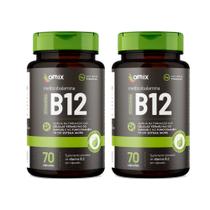 Kit 2x - Vitamina B12 - 70 cápsulas - Omix Kit 2x - Vitamina B12 - 70 cápsulas - Omix