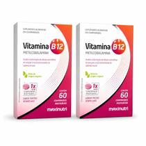 Kit 2x Vitamina B12 Metilcobalamina 60 Comp. Mastigáveis Kit 2x Vitamina B12 Metilcobalamina 60 Comp. Mastigáveis