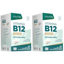 KIT 2X Vitamina B12 (Metilcobalamina) Vegana 60 comprimidos - Lauton