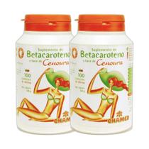 Kit 2x Vitamina Betacaroteno 500mg 100 Cps - CHAMEL
