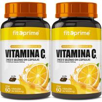 Kit 2x Vitamina C 1000mg + Zinco E Selênio 60 cápsulas Kit 2x Vitamina C 1000mg + Zinco E Selênio 60 cápsulas