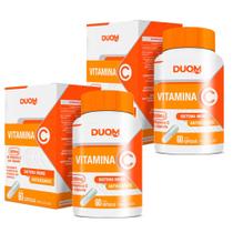 Kit 2x vitamina c 500mg 60 cápsulas duom