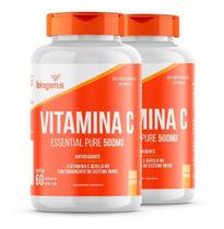 Kit 2x Vitamina C Essential Pure 500mg, 60cáps Biogens