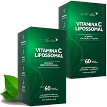 Kit 2x Vitamina C Lipossomal 1000mg + Óleo De Coco (60 caps) - Pura Vida