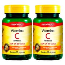 KIT 2X Vitamina C Revestida 60 cápsulas - Maxinutri