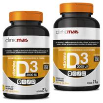 KIT 2X Vitamina D3 2000UI 30 cápsulas - Clinicmais KIT 2X Vitamina D3 2000UI 30 cápsulas - Clinicmais