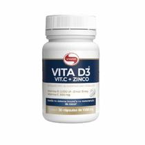 Kit 2X: Vitamina D3 + C + Zinco 1G Vitafor 30 Cápsulas