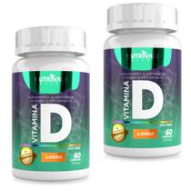 KIT 2X Vitamina D3 (Colecalciferol) 2.000UI 60 Cápsulas - Nutrivale KIT 2X Vitamina D3 (Colecalciferol) 2.000UI 60 Cápsulas - Nutrivale