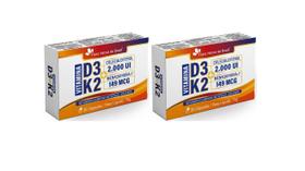 Kit 2x Vitamina D3 K2 2000ui 30 cápsulas Flora Nativa do Brasil