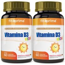 Kit 2x Vitamina D3 Kids 60 Cápsulas Mastigáveis Frutas Silvestres
