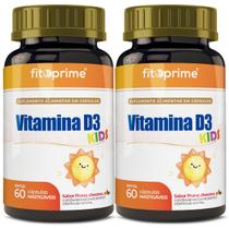 Kit 2x Vitamina D3 Kids 60 Cápsulas Mastigáveis Frutas Silvestres Kit 2x Vitamina D3 Kids 60 Cápsulas Mastigáveis Frutas Silvestres