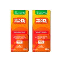 Kit 2x Vitamina D3 Suplemento Alimentar Em Gotas 20ml - Denavita