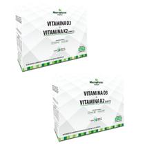 Kit 2X Vitamina D3 + Vitamina K2 Mk7 500Mg 30 Cápsulas - Macrophytus