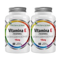 Kit 2x Vitamina E Tocoferol 15mg 60 SoftCaps Flora Nativa do Brasil