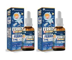 Kit 2x Vitamina Infantil Kids Ferrix 30ml Flora Nativa