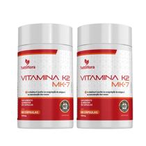Kit 2x Vitamina K2 MK-7 60 Cápsulas 500mg Tuttiflora