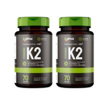 Kit 2x - Vitamina K2 - MK7 - 70 cápsulas - Omix