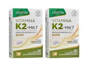Kit 2x Vitamina K2 Mk7 Menaquinona 149mcg 60 cápsulas Lauton