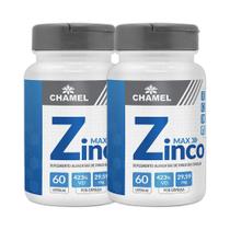 Kit 2x Vitamina Max Zinco 29,59mg 60 Cps - CHAMEL